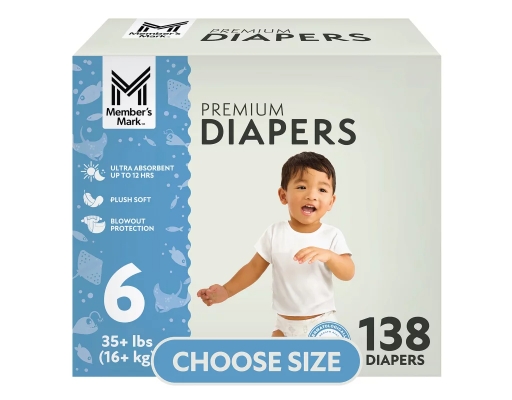 Member's Mark Premium Baby Diapers Size 150 ct