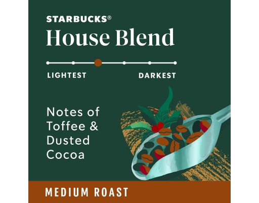 Starbucks Whole Bean Coffee House Blend Medium 40 oz
