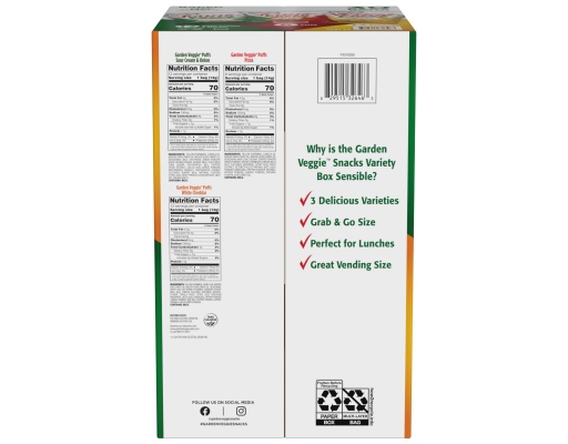 Sensible Portions Garden Veggie Puff, Variety Pack, 0.5 oz., 30 pk.