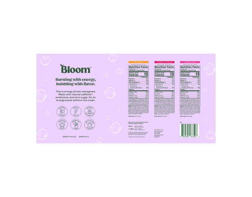 Bloom Sparkling Energy 12 fl. oz., 18 pack