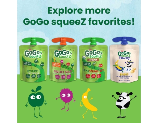 ゆー。　3Lサイズ350g×2袋3セット　2Lサイズ500gパック×6袋 Gogo Squeez Yogurtz Variety Pack 3 oz (20-pk)