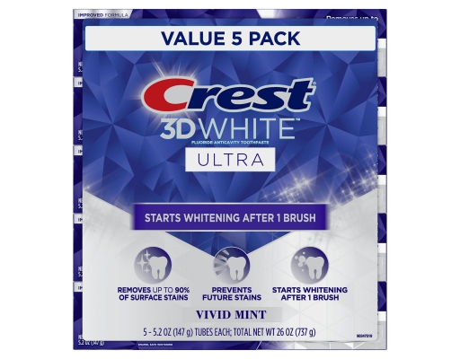 【タイムセール】クレスト　crest whitening Crest 3D Whitestrips Teeth Whitening Kit, 20 Treatments