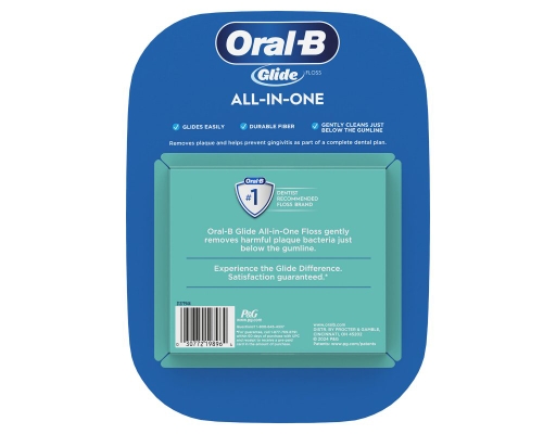 Glide All-In-One Mint Flavor Dental Floss, 44 m, 6 pack Oral-B image 1