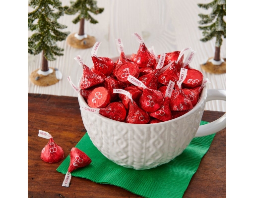 Hershey`s Kisses Christmas Cherry Cordial Flavored Candy, 325 pcs.