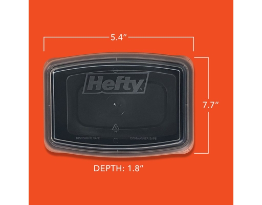 Hefty Food Storage Containers with Lids, 28 oz., 60 count