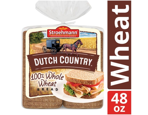 Stroehmann Dutch ctry 100% Whole Wheat Bread 24 oz (2-pk)