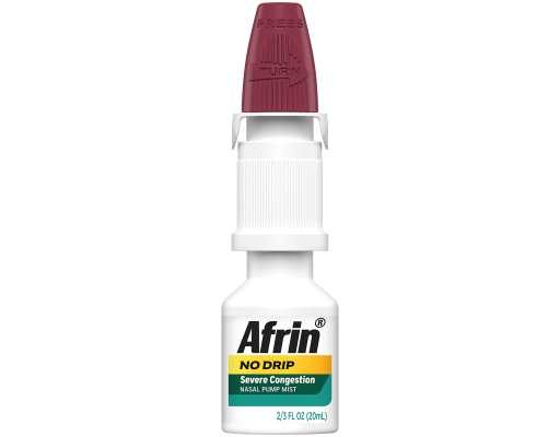Afrin No-Drip Severe Congestion Nasal Pump Mist 0.67 Fluid Ounc