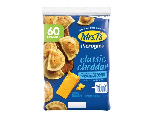 Potato Cheddar Pierogies - 5 lbs. Mrs. T's image 0