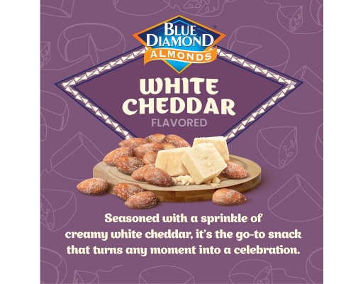 Blue Diamond White Cheddar Almonds, 40