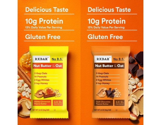 RXBAR Nut Butter & Oat Bar Variety Pack, 1.9 oz. 14 count