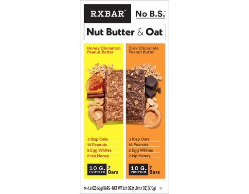RXBAR Nut Butter & Oat Bar Variety Pack, 1.9 oz. 14 count