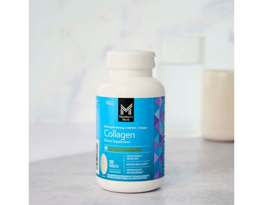 Member's Mark Verisol Collagen Tablets, 2500 mg, 180 ct.