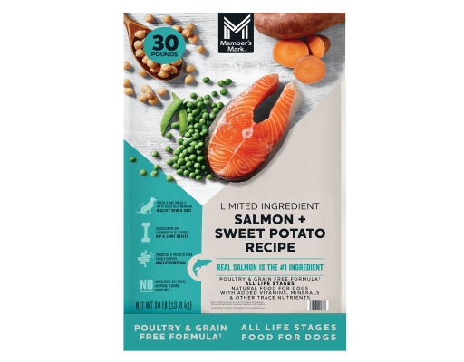 Member's Mark Grain Free Salmon and Sweet Potato Dry Dog Food, 30