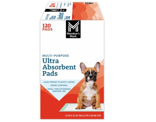 Multipurpose Sam's Club Potty Pads Member's Mark Puppy