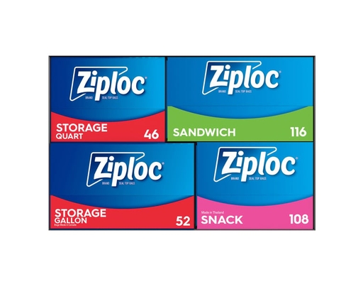Ziploc Seal Top Bag, Variety Pack, 322-count