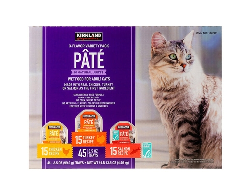 Kirkland Signature Pate Cat Food Variety Pack, oz, 45-count