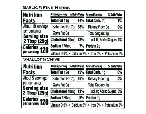 Garlic & Fine Herbs + Shallot & Chive, Gournay Cheese, 5.2 oz, 3-count Boursin image 3