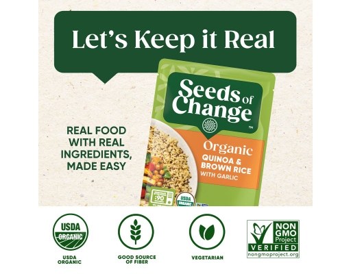 Seeds of Change Organic Rice Pouches Quinoa & Brown Rice 8.5 o
