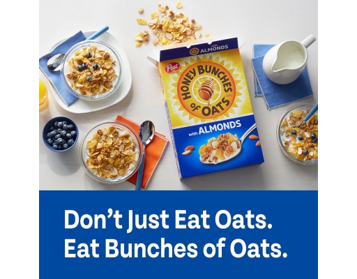 Honey Bunches Of Oats Cereal - Classic Honey Roasted Flakes With Oat Clusters