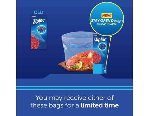 Ziploc Seal Top Bags Quart Freezer 216 ct