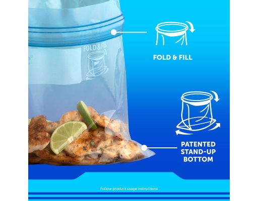 Ziploc Seal Top Bags Quart Freezer 216 ct