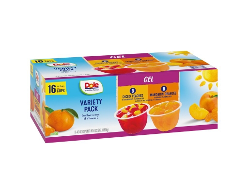 Dole Fruit in Gel Cups 4.3 oz (16-pk)