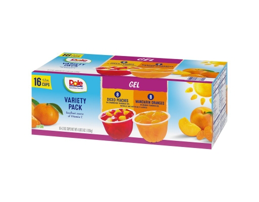 Dole Fruit in Gel Cups 4.3 oz (16-pk)