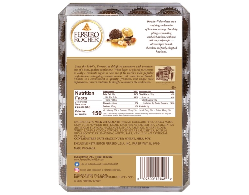 Hazelnut Chocolates, 48 ct Ferrero Rocher image 5