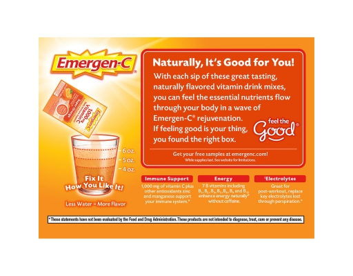 Emergen-C 1000mg Vitamin C Supplement Drink Mix Variety Pack 9