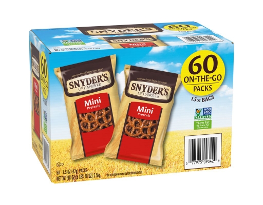 Mini Pretzels, 1.5 oz (60-pk) Snyder's of Hanover image 0