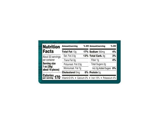 Salted Whole Cashews, 33 oz Member's Mark image 1