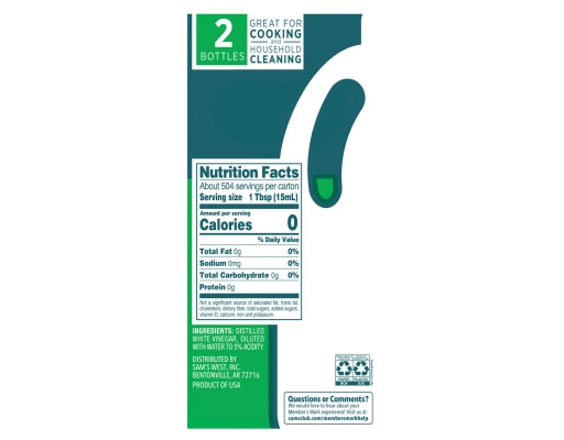 Distilled White Vinegar, 128 fl oz (2-pk) Member's Mark image 5