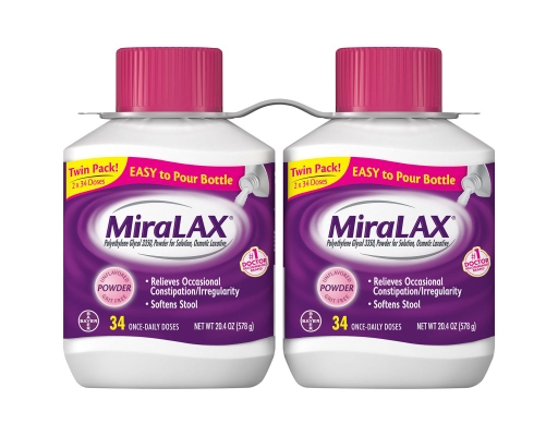 MiraLax Laxative Powder 20.4 oz (2-pk)