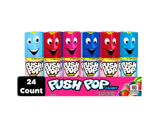 Push Pop Lollipop Candy Variety Pack 0.5 oz (24-pk)