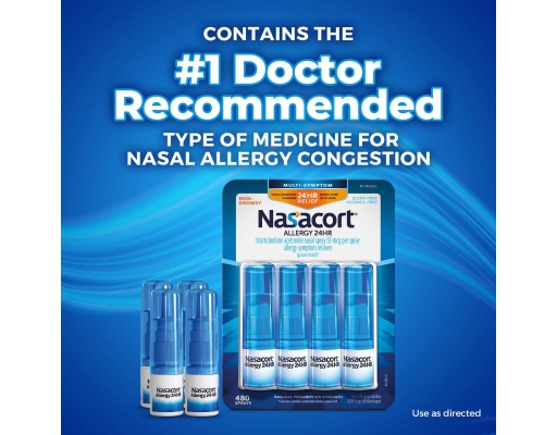Nasacort Non-Drowsy Allergy Nasal Spray 0.57 fl oz (4-pk)