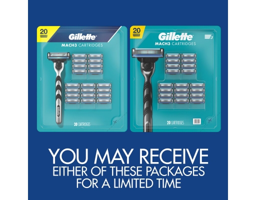 Gillette Mach3 Razor Cartridges 20 ct