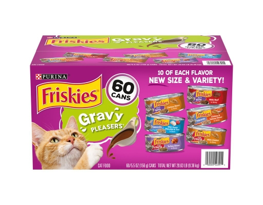 Purina Friskies Wet Cat Food Gravy Pleasers oz (60-pk)