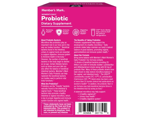 Member's Mark Women's Daily Probiotic Supplement Delayed Release