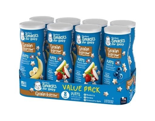 Gerber Baby Snacks Puffs Variety Pack 1.48 oz (8-ct)
