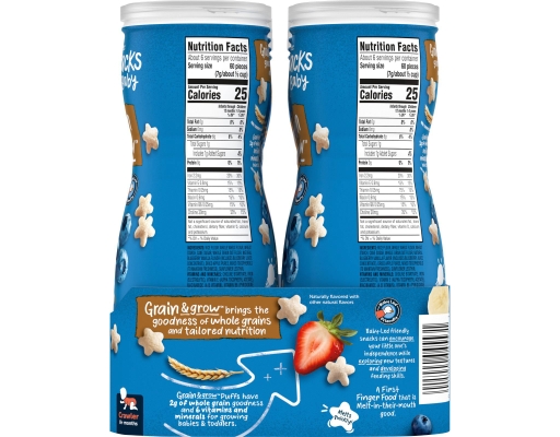 Gerber Baby Snacks Puffs Variety Pack 1.48 oz (8-ct)