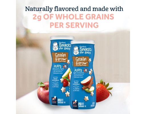 Gerber Baby Snacks Puffs Variety Pack 1.48 oz (8-ct)