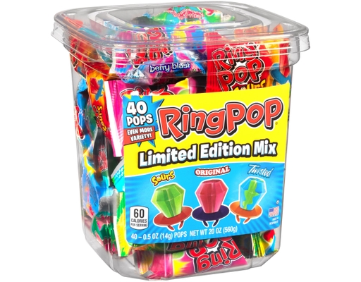 Ring Pop Candy Limited Edition Mix 0.5 oz (40-pk)