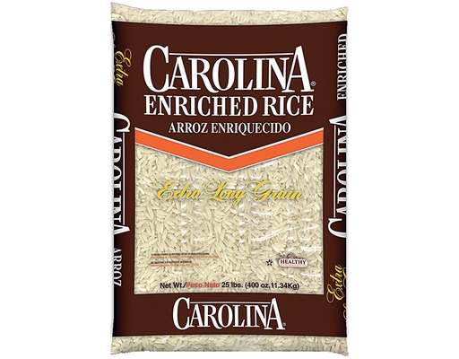 Carolina Enriched Rice Extra Long Grain 25 Pounds