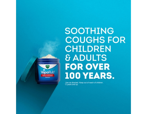 Vicks VapoRub Cough Suppressant Topical Ointment 3.53 oz (2-pk)