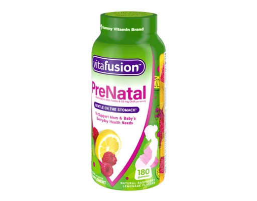 PreNatal Multivitamin Gummies, Raspberry Lemonade, 180 ct Vitafusion image 2
