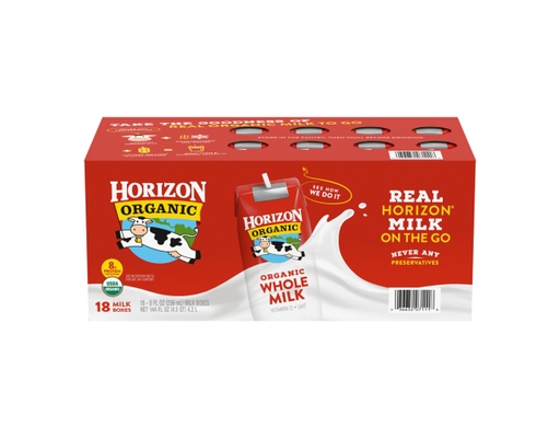 Horizon Organic Whole MIlk 8 fl oz (18-pk)