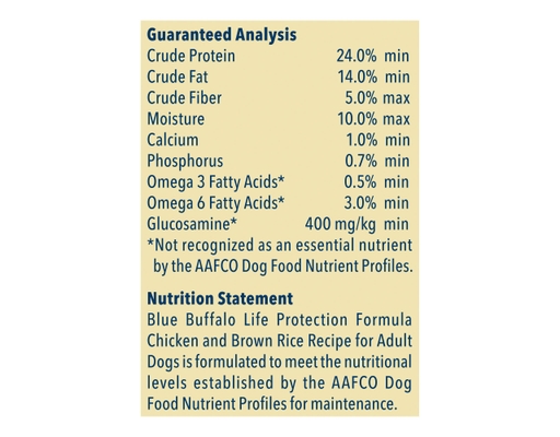 Blue Buffalo Life Protection Formula Adult Dry Dog Food Chicken