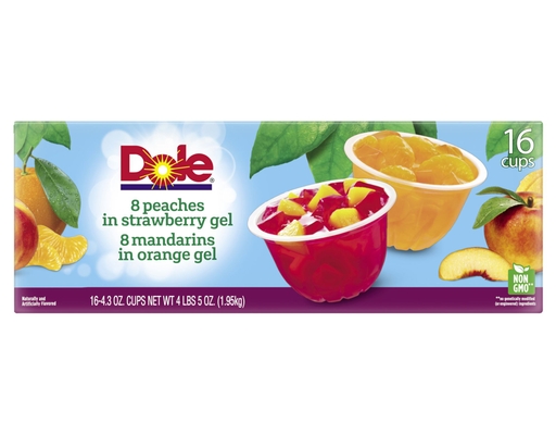 Dole Fruit in Gel Cups 4.3 oz (16-pk)