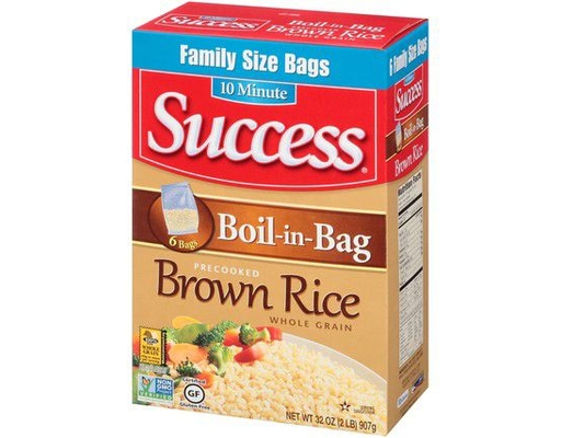 Success Boil-in-Bag Precooked Whole Grain Brown Rice 5.3 oz (6-