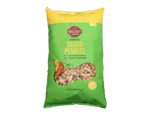Roasted Salted Peanuts, 80 oz Wellsley Farms image 0